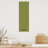 Olive Green Stability Wish Poster (Küche)