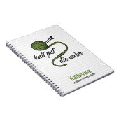 Olive Green Strick Schnell, Die Warm Notizblock (Rechte Seite)