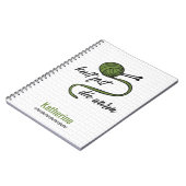 Olive Green Strick Schnell, Die Warm Notizblock (Linke Seite)