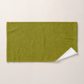 Olive green surface with subtle swirling pattern badhandtuch set (Handtuch)