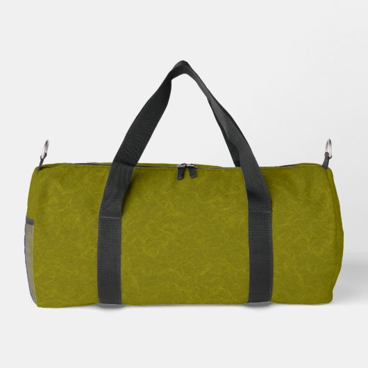 Olive green surface with subtle swirling pattern duffle bag (Rückseite)