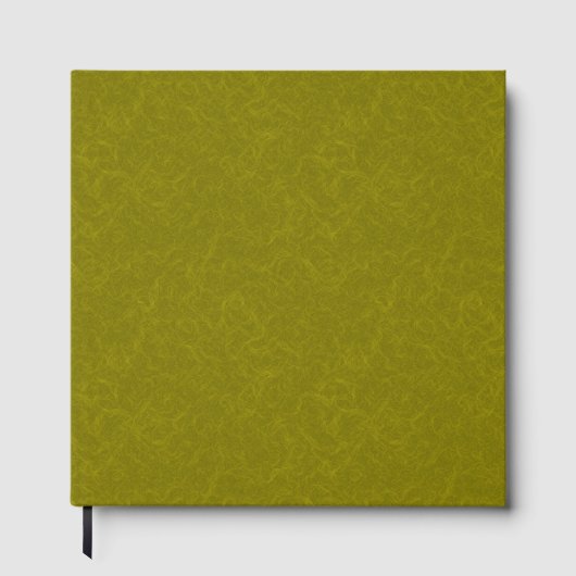 Olive green surface with subtle swirling pattern gästebuch (Vorderseite)