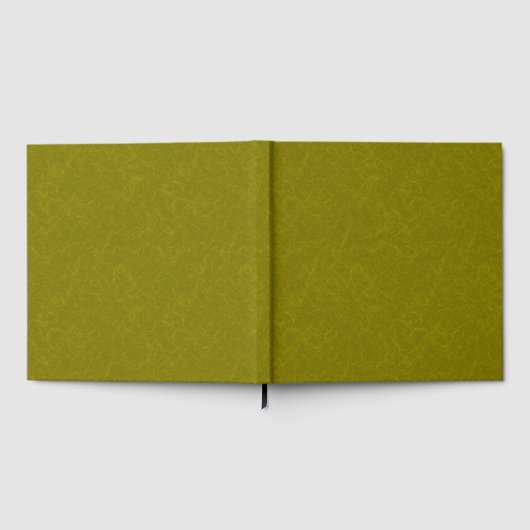 Olive green surface with subtle swirling pattern gästebuch (Voll)