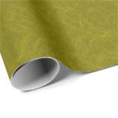 Olive green surface with subtle swirling pattern geschenkpapier (Rolleneckpunkt)