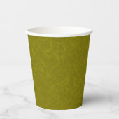 Olive green surface with subtle swirling pattern pappbecher (Vorderseite)
