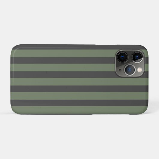 Olive Green Tick Strick Modern Case-Mate iPhone Hülle (Rückseite (Horizontal))