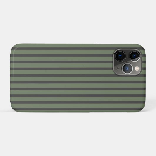 Olive Green Tick Strick Modern Case-Mate iPhone Hülle (Rückseite (Horizontal))