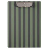 Olive Green Tick Strick Modern Klemmbrett (Vorderseite)