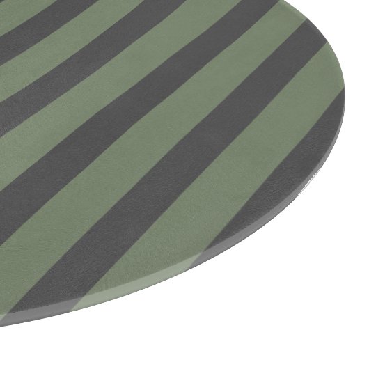 Olive Green Tick Strick Modern Schneidebrett (Ecke)