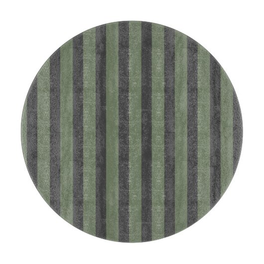 Olive Green Tick Strick Modern Schneidebrett (Vorderseite)