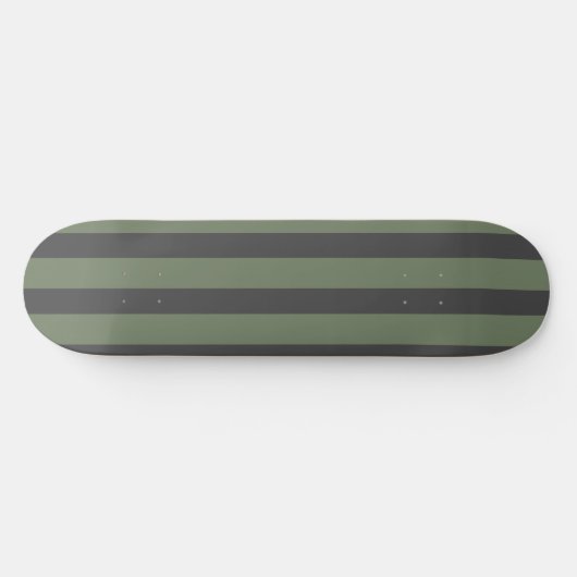 Olive Green Tick Strick Modern Skateboard (Horizontal)