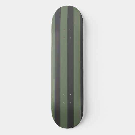Olive Green Tick Strick Modern Skateboard (Vorderseite)