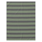 Olive Green Tick Strick Modern Tischdecke (Vorderseite)