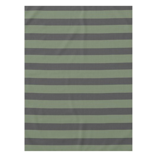 Olive Green Tick Strick Modern Tischdecke (Vorderseite)