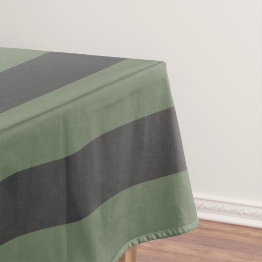 Olive Green Tick Strick Modern Tischdecke (Beispiel)