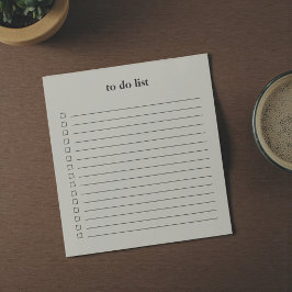 Olive Green To Do List Minimalist Teacher Simple Notizblock