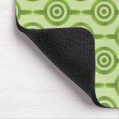 Olive Green Trendy Circles Mousepad (Ecke)