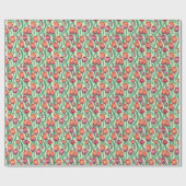 Olive Green Tulip Bouquet Geschenkpapier (Flach)