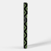 Olive-Green-und Black-Diamant-Muster Case-Mate iPhone Hülle (Rückseite / Rechts)