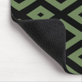Olive-Green-und Black-Diamant-Muster Mousepad (Ecke)
