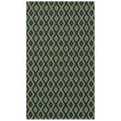 Olive-Green-und Black-Diamant-Muster Tischdecke (Vorderseite)