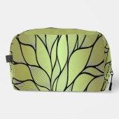 Olive Green Verlass Pattern Waschbeutel (Vorderseite)