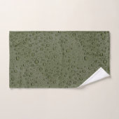 Olive-Green-Water-Tröpfchen Badhandtuch Set (Handtuch)