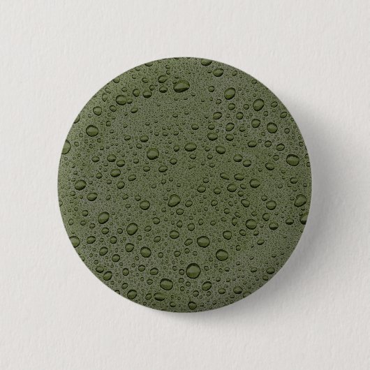 Olive-Green-Water-Tröpfchen Button (Vorderseite)