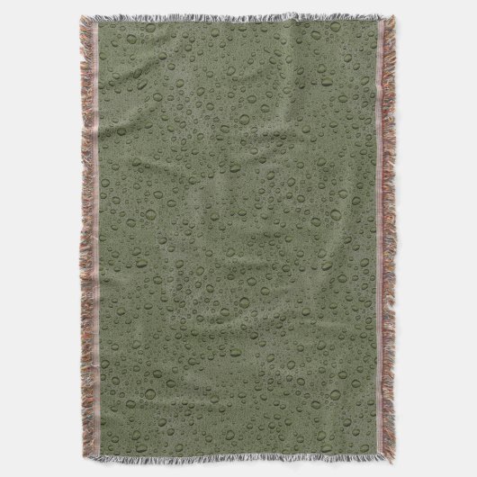 Olive-Green-Water-Tröpfchen Decke (Vorderseite Vertikal)