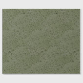 Olive-Green-Water-Tröpfchen Geschenkpapier (Flach)
