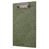 Olive-Green-Water-Tröpfchen Klemmbrett (Links)
