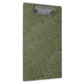 Olive-Green-Water-Tröpfchen Klemmbrett (Rechts)