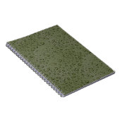 Olive-Green-Water-Tröpfchen Notizblock (Rechte Seite)