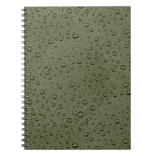 Olive-Green-Water-Tröpfchen Notizblock (Vorderseite)