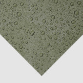 Olive-Green-Water-Tröpfchen Seidenpapier (Ausschnitt)