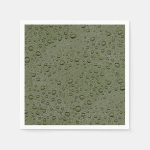 Olive-Green-Water-Tröpfchen Serviette