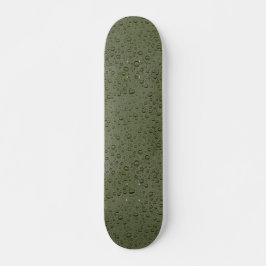 Olive-Green-Water-Tröpfchen Skateboard