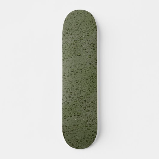 Olive-Green-Water-Tröpfchen Skateboard (Vorne)