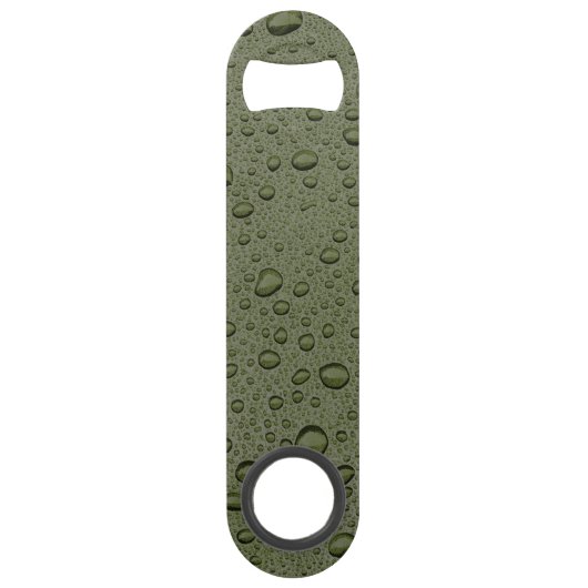 Olive-Green-Water-Tröpfchen Speed Flaschenöffner (Vorderseite)