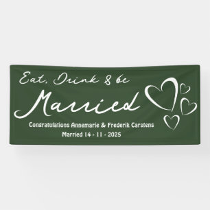 Olive Green Wedding Banner
