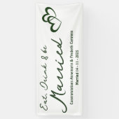 Olive Green Wedding Banner (Vertikal)