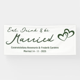 Olive Green Wedding Banner