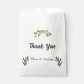 Olive Green Wedding Geschenktütchen (Vorderseite)