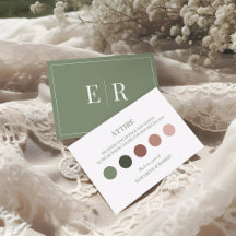 Olive Green Wedding Kleidung Gästekarte