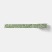 Olive Green Wedding Vintag Botanical Satinband (Vorderseite)