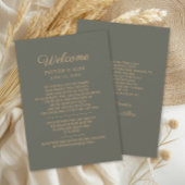 Olive Green Wedding Welcome Tour