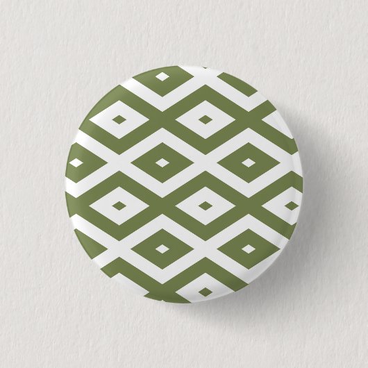 Olive-Green-White-Diamant Button (Vorderseite)