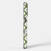 Olive-Green-White-Diamant Case-Mate iPhone Hülle (Rückseite / Rechts)