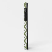 Olive-Green-White-Diamant Case-Mate iPhone Hülle (Hinten/Links)