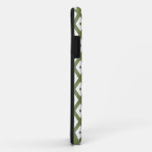 Olive-Green-White-Diamant Case-Mate iPhone Hülle (Hinten/Rechts)